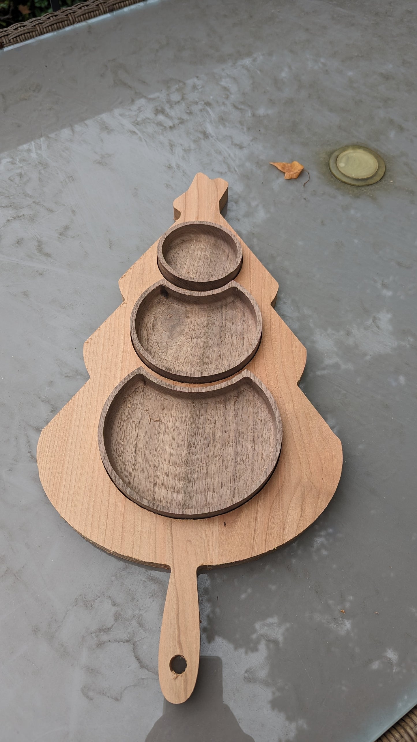 Snowman Holiday Serving Board