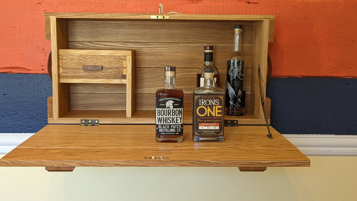 Ammo Crate Bourbon Cabinet